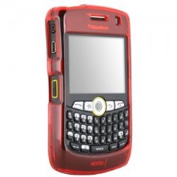 Blackberry Compatible Protective Shield - Red  BB8350COVRD-BL