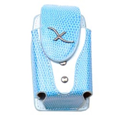 Universal Cobra Leather Pouch - Baby Blue   COBMINIBL