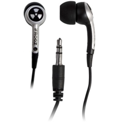 EarPollution Plugz 3.5 mm Earbuds (no mic) - Silver  EPD33-SILVER