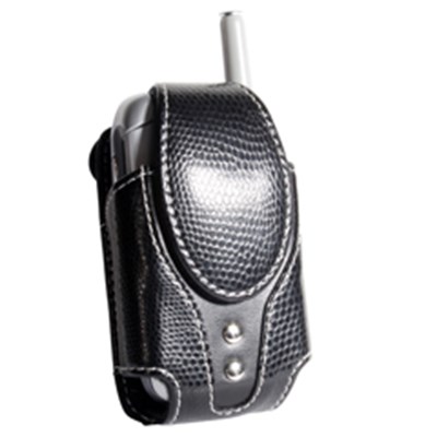 Universal Fizz Small Vertical Pouch Case w/ 360 Degree Rotating Belt Clip. Black