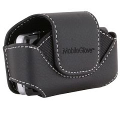 Universal MobileGlove Futura Small Horizontal Leather Holster with Swivel Belt Clip - Black   FUTSMBK