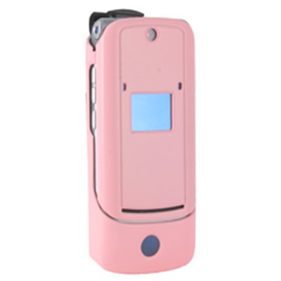 Motorola Compatible Rubberized Snap on Cover - Pink   GSMK1RUBPK