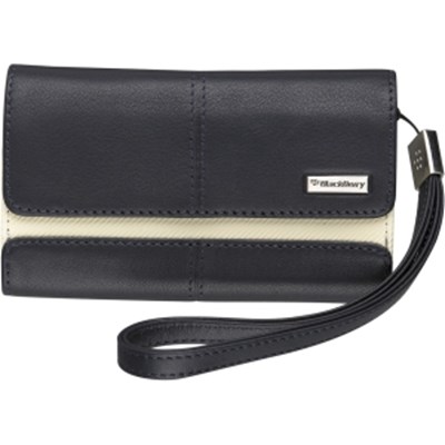 Blackberry Original Leather Folio Horizontal Pouch - Dark Blue  HDW-18966-003