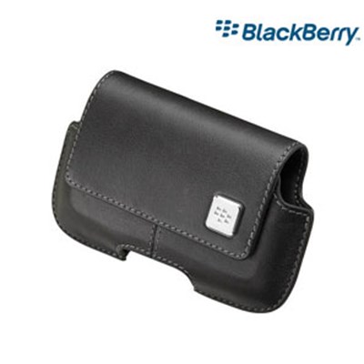 Blackberry Original Black Leather Horizontal pouch  HDW-18975-001