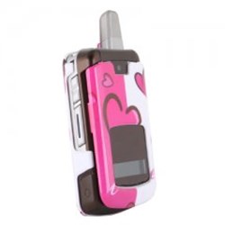 Motorola Compatible Protective Shield - Pink Hearts  I776COVPH