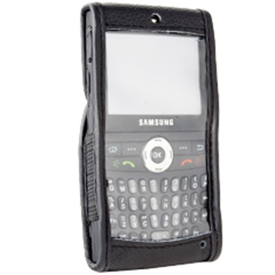 Samsung Compatible Standard Leather Case with Fixed Belt Clip    LC607PR