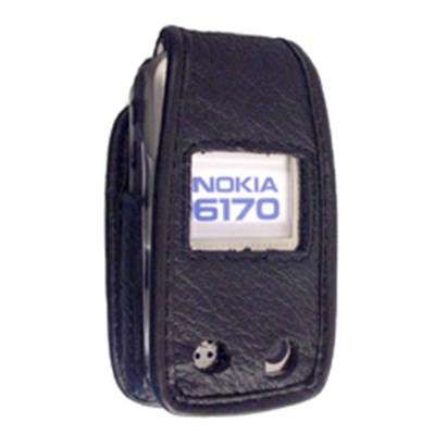 Nokia Compatible Standard Leather Case with Fixed Belt Clip   LC6170PR