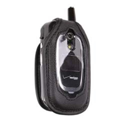UTStarcom Compatible Standard Leather Case with Fixed Belt Clip  LC8945PR