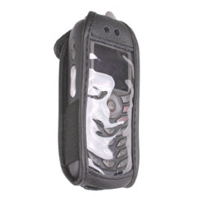 Motorola Compatible Leather Case with Fixed Belt Clip  LCI415PR