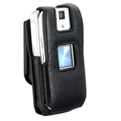 Sanyo Compatible Infinity Padded Lambskin Case with Ratcheting Swivel Belt Clip   LCPADSCP8500