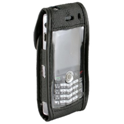 Blackberry Compatible Standard Leather Case with Fixed Belt Clip   LCPEARLPR