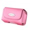 Mobile Glove Luxus Pink Leather Horizontal Case with Stationary Belt Clip and Loop  LUHCURVEPK Image 1