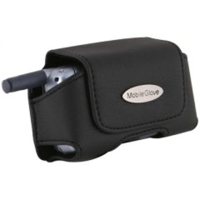 Mobile Glove Universal Luxus Leather Horizontal Case with Stationary Belt Clip -  Black  LUHNXBK