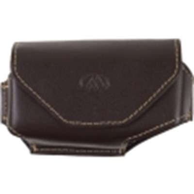 Motorola Compatible Milante Abruzzi Leather Horizontal Case with Magnetic Angled Closure - Brown with Gold Stitching  MIL-320LBR