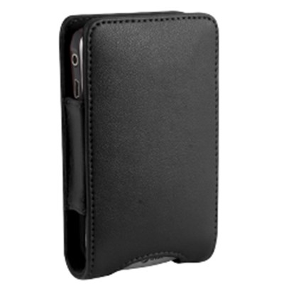 Blackberry Compatible Leather Pocket Pouch with Swivel Belt Clip - Black    POCKET8300