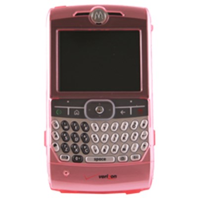Motorola Compatible Crystal Snap-on Cover with Belt Clip - Pink   QCOVPK