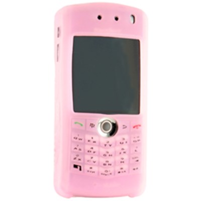 Blackberry Compatible Silicone Sleeve with No Belt Clip - Pink    SIL8100PK