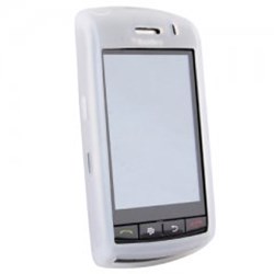 Blackberry Compatible Clear Silicone Sleeve Without Belt Clip - SILBB9500CL-BL