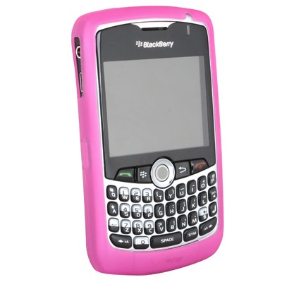 Blackberry Compatible Silicone Sleeve - Hot Pink   SILCURVEHP