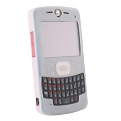 Motorola Compatible Silicone Sleeve with No Belt Clip - Clear    SILQ9MCL