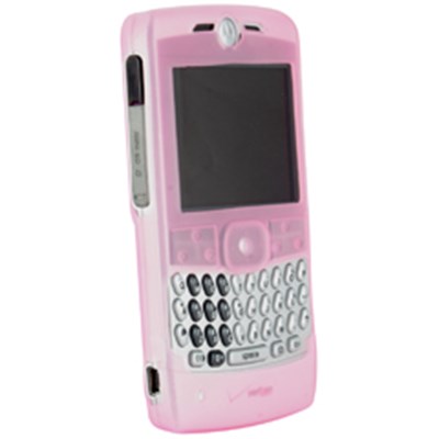 Motorola Compatible Silicone Sleeve with No Belt Clip - Pink    SILQPK