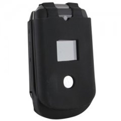 Motorola Compatible Black Silicone Sleeve  SILVU204BK