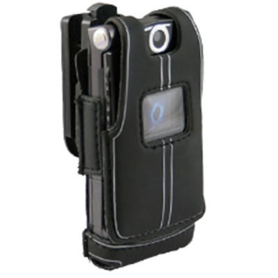 Sanyo Compatible Platinum Skin Suit Case With Swivel Clip - Black   SKINSCP6600