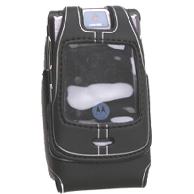 Motorola Compatible Platinum Skin Suit Case with Swivel Belt Clip  SKINV3I