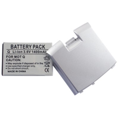Motorola Compatible 1400 mAh Li-Ion Extended Battery with Silver Door    SPLITQXT
