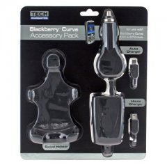 Holster with Home and Auto Charger  T4KITCURVE-BL