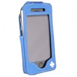 Apple Compatible Lifeguard Blue Leather Case  TLIFELC3GBL
