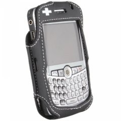 Blackberry Compatible Lifeguard Black Leather Case TLIFELCCURVEBK