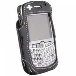 Blackberry Compatible Lifeguard Black Leather Case TLIFELCCURVEBK