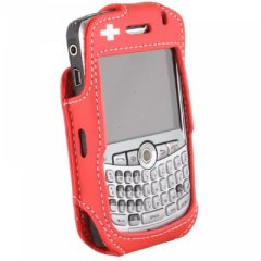 Lifeguard Red Leather Case for the Blackberry Curve  TLIFELCCURVERD