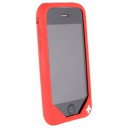 Apple IPhone 3G Compatible Lifeguard Red Silicone Case  TLIFESIL3GRD