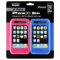 Apple Compatible Tech 2 Pack Silicone Cases - Pink and Blue  TSIL3GPKBL