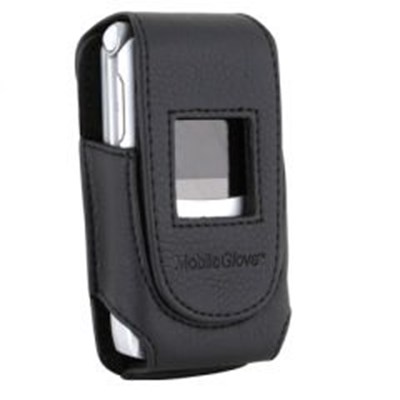 Universal Mobile Glove Medium Vantage Vertical Leather Case with Swivel Belt Clip - Black                VANTMDBK