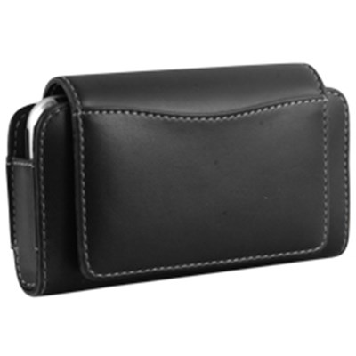 Universal Horizontal Wallet Style Leather Pouch - Black    WALPDABK