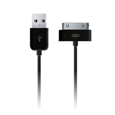 Apple Compatible Naztech Charge and Sync 30-pin USB Cable - Black 11110-NZ