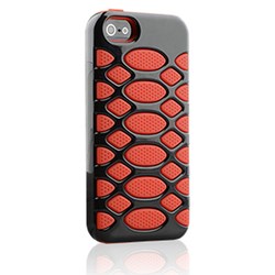 Apple Compatible HyperGear SciFi Dual-Layered Protective Cover - Red and Black 12311-nz