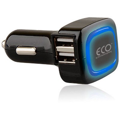Eco 4 Port 4 Amp USB Vehicle Charger - Black 12451-nz