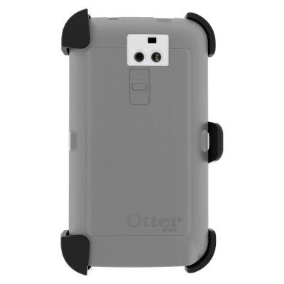 LG Compatible Otterbox Defender Rugged Interactive Case and Holster - White and Gunmetal Grey  77-33933