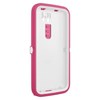 LG Compatible Otterbox Defender Rugged Interactive Case and Holster - White and Peony Pink  77-33936 Image 3