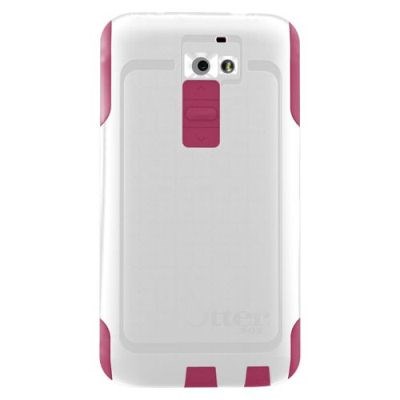 LG Compatible Otterbox Commuter Rugged Case - White and Peony Pink  77-33942