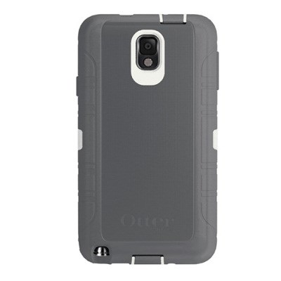 Samsung Compatible Otterbox Defender Rugged Interactive Case and Holster - White and Gunmetal Grey  77-34122