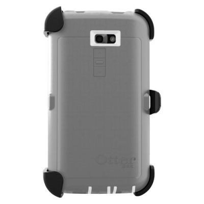 LG Compatible Otterbox Defender Rugged Interactive Case and Holster - White and Gunmetal Grey  77-34445