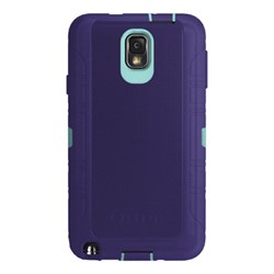 Samsung Compatible Otterbox Defender Rugged Interactive Case and Holster - Aqua Blue and Violet Purple  77-36592