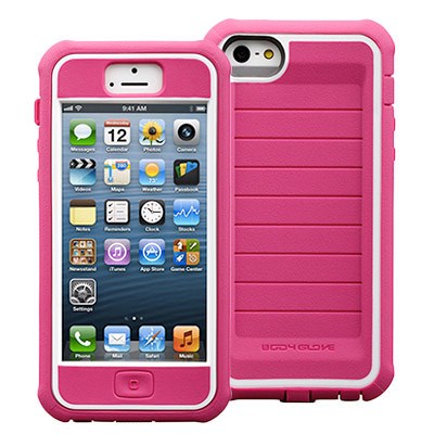 Apple Compatible Body Glove ShockSuit Rugged Case - Raspberry And White 9381601