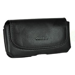 HTC Compatible Decoro Cover Fit Pouch - Black  DCPCHXXLCF