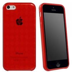 Apple Compatible Solid Color TPU Case - Red TPU5CRD